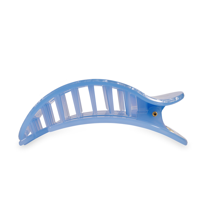Teleties Flat Round Hair Clip | Large | Blue Lagoon