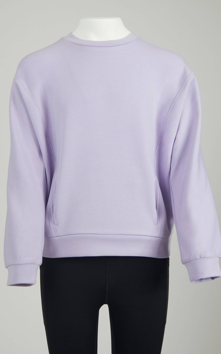 Girls Scuba Crew Neck Pullover with Pockets