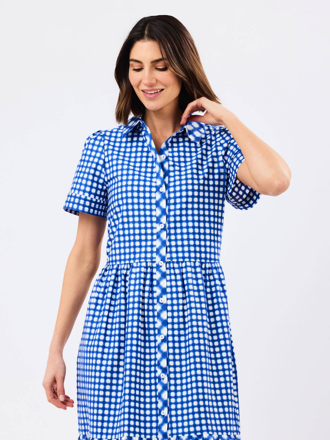 Jema Dress | Gingham Mix Navy