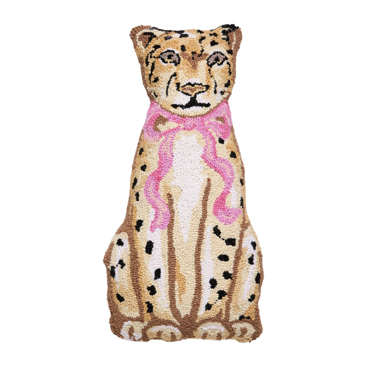 Peking Handicraft Shaped Leopard Hook Pillow
