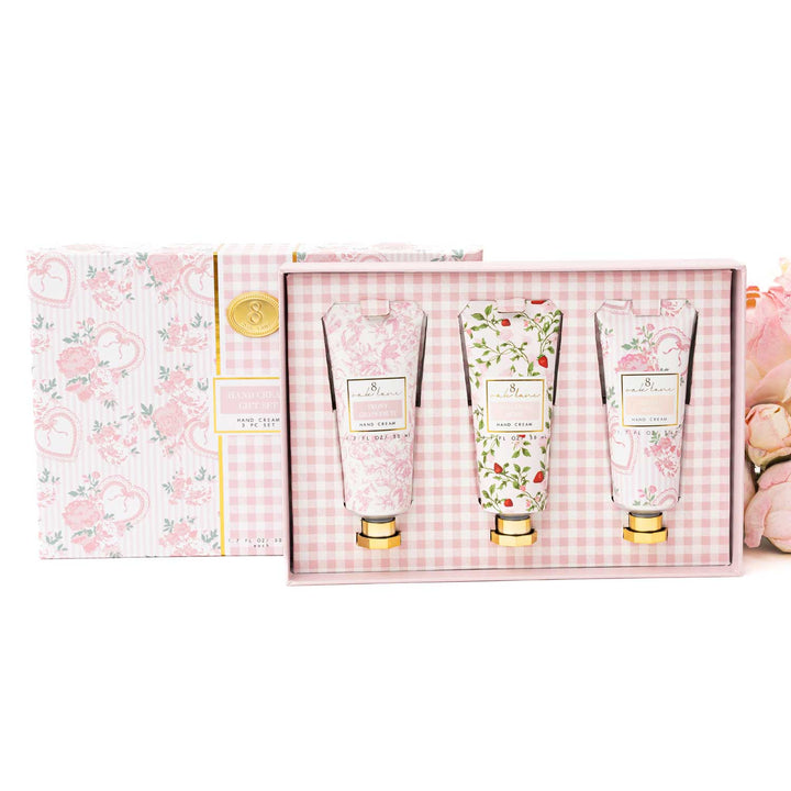 8 Oak Lane Sweetheart Blooms 3pc Boxed Hand Cream Set
