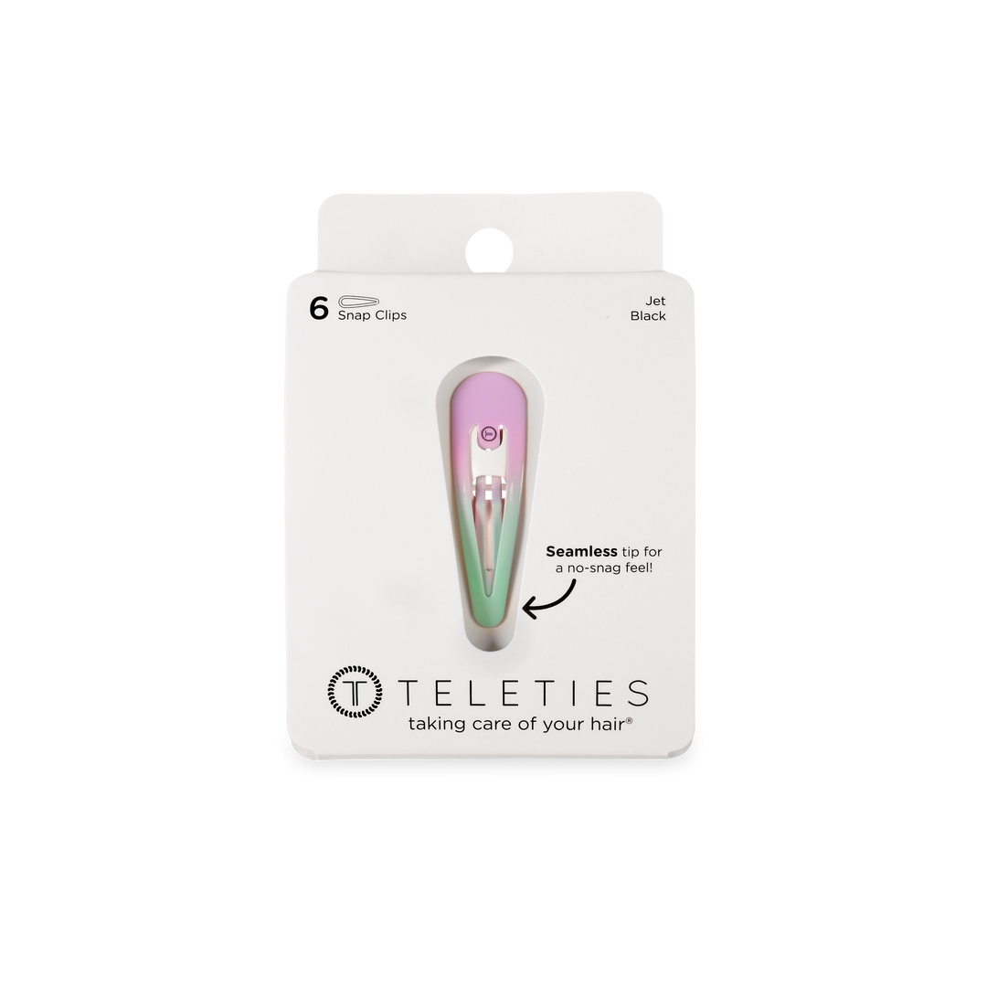 Teleties Aquaviolet Snap Clip (6ct)