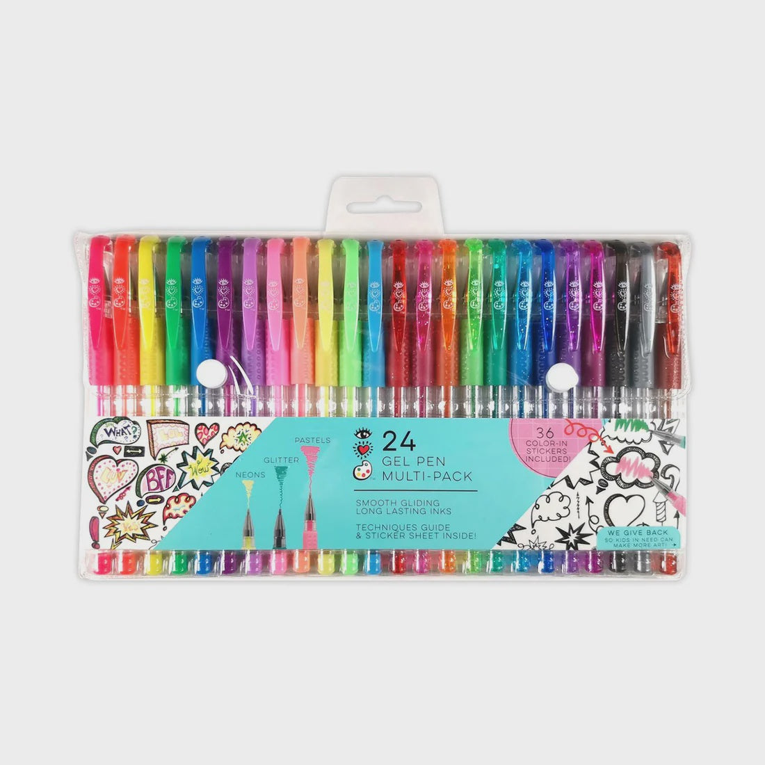 iHeart Art 24 Gel Pen Multi-Pack - Neon, Pastel, Glitter – Rebecca's of ...