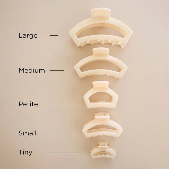 Teleties Open Almond Beige Petite Hair Clip