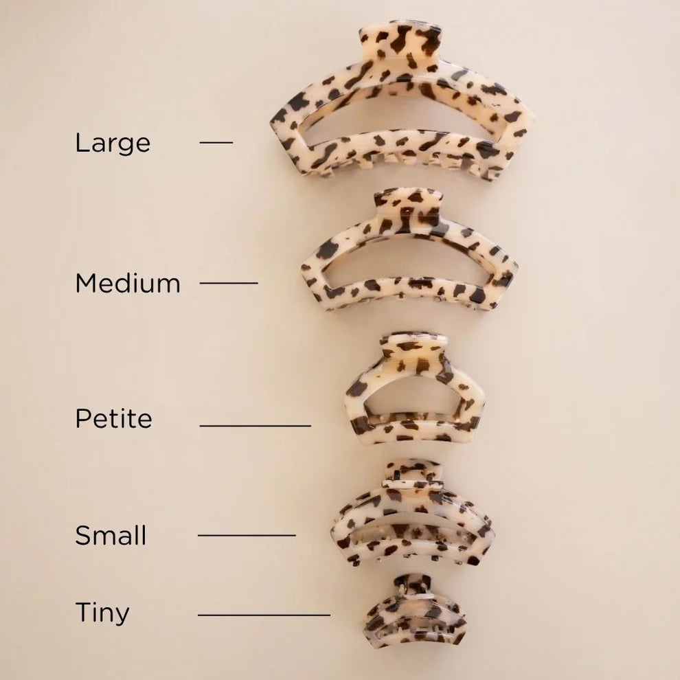 Teleties Open Blonde Tortoise Petite Hair Clip