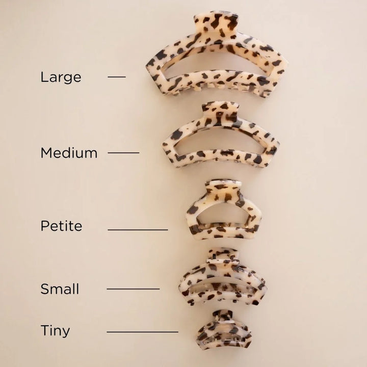 Teleties Open Blonde Tortoise Petite Hair Clip