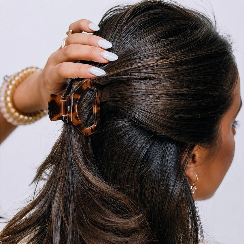 Teleties Open Tortoise Petite Hair Clip