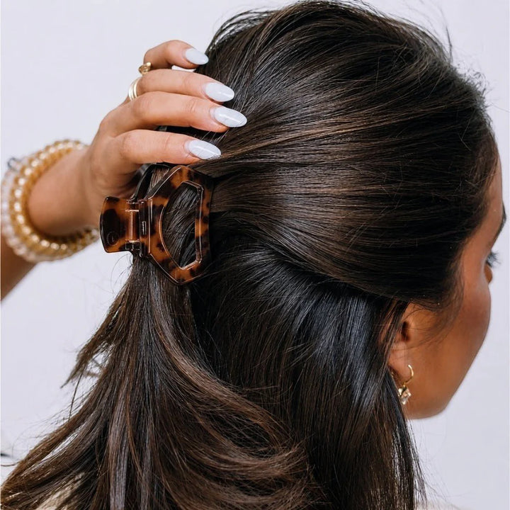 Teleties Open Tortoise Petite Hair Clip