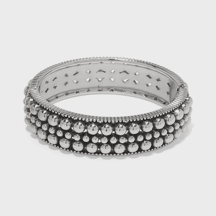 Brighton Silver Pretty Tough Pierced Hinge Bangle