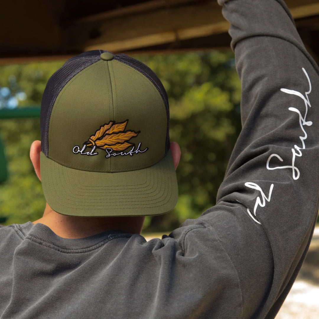 Old South Tobacco Bundle - Moss Green / Light Charcoal- Trucker Hat